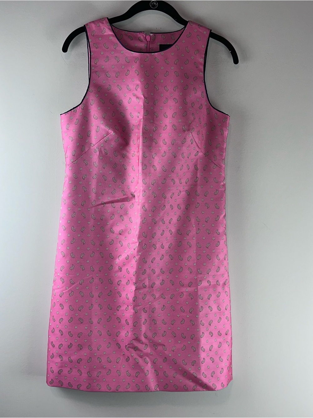 J. Crew Pink Paisley Sleeveless Shift Dress Size 2
